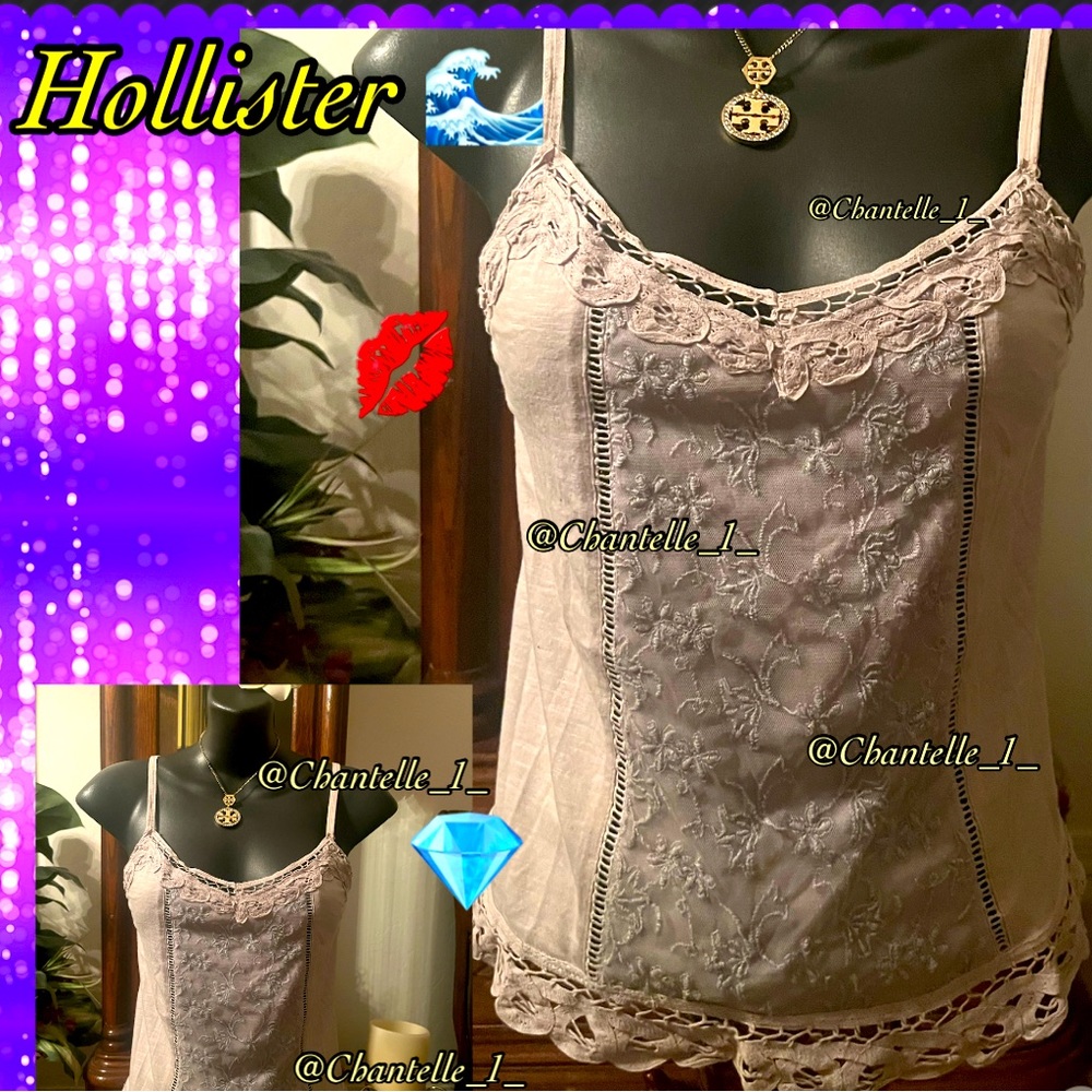 Y2K Hollister floral lace top❣️